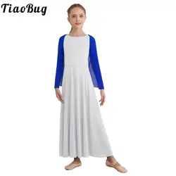 Vestido de coro infantil con pedrería y chal de ángel