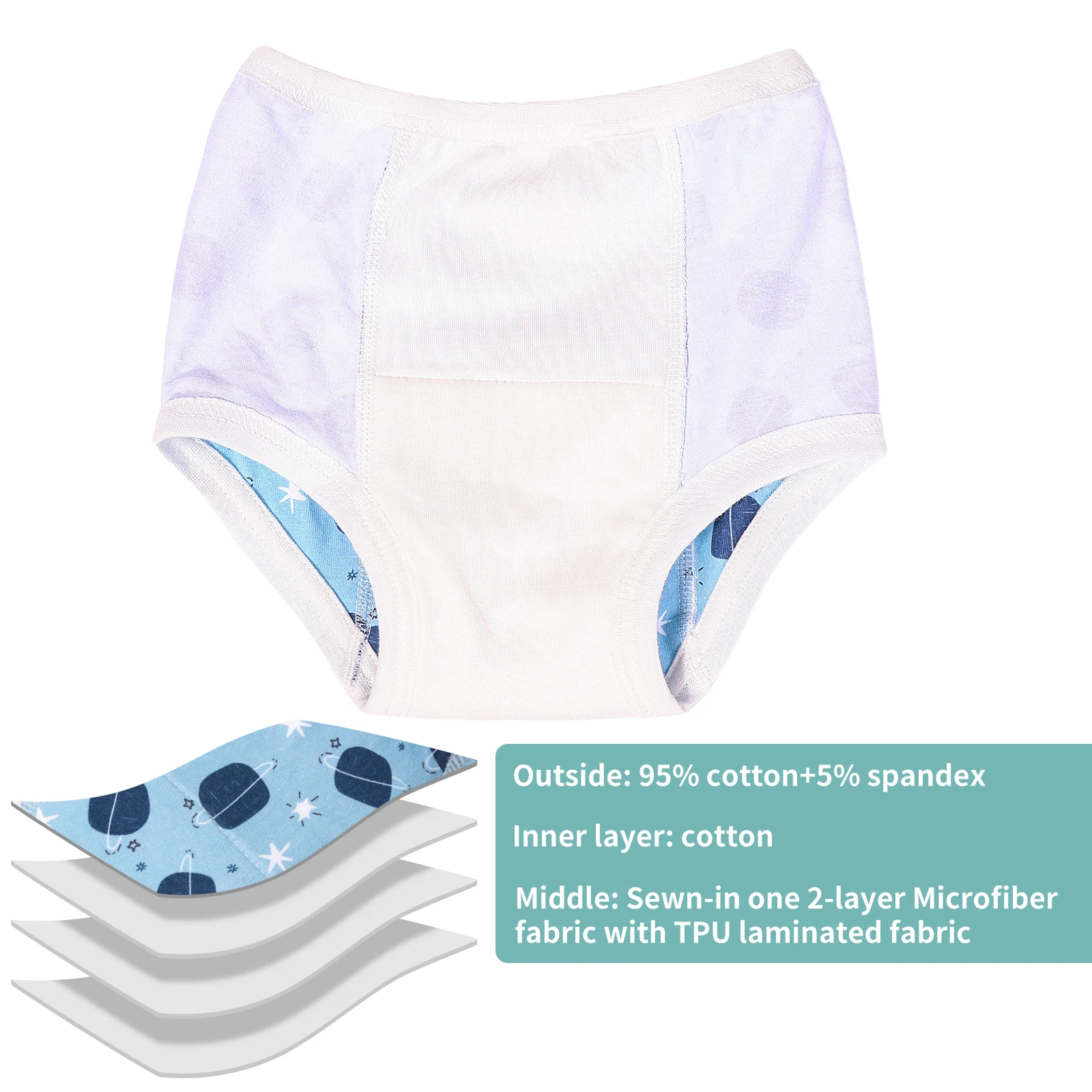 Pantalón entrenador reutilizable para ir al baño – Aprendizaje - imagen 3