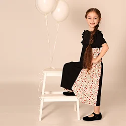 Bata floral suave para niña infantil con estampado de flores
