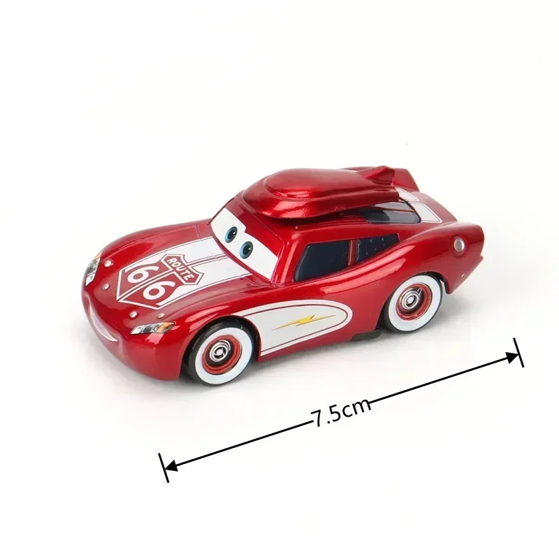 Disney Pixar coches de Metal sombrero Lightning McQueen 1:55 coche fundido a presión supercoche modelo de juguete para chico regalo de cumpleaños - imagen 2