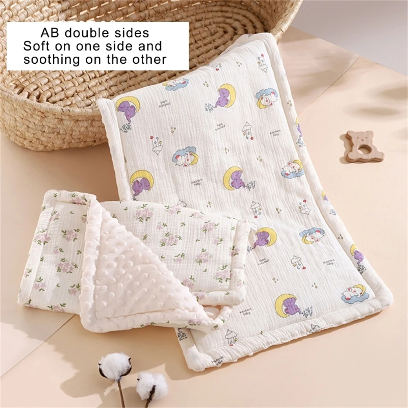 Colchón acolchado reversible para cochecito con funda suave