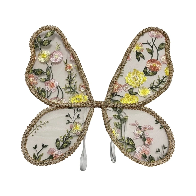 Ala de mariposa para niños, ala de mariposa de encaje para niños, ala de encaje angelical, ala de 550mm para sesiones de fotos y actuaciones encantadoras - imagen 3