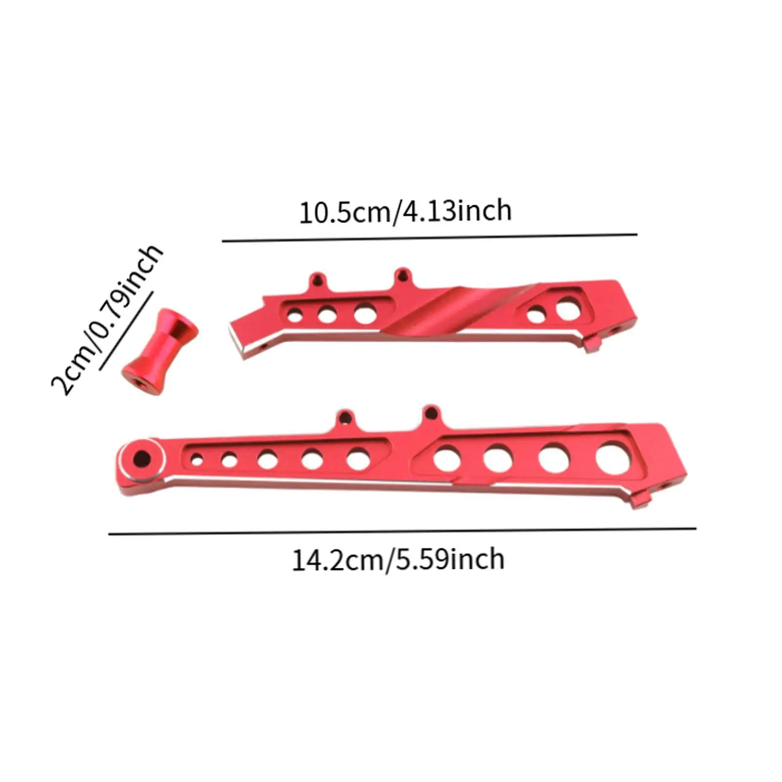 Aluminum Front and Rear Chassis Brace RC Car Replacement Part Lightweight Remote Control Car Fittings for Ara109011 Ara109001