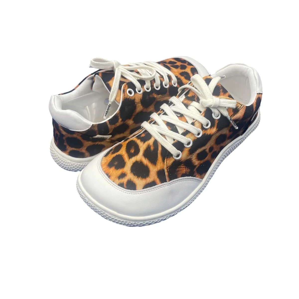 Tipsietoes-zapatillas de deporte descalzas de cuero genuino + lona para hombre y mujer, suela plana suave sin caída, puntera más ancha, peso ligero y Flexible - imagen 5