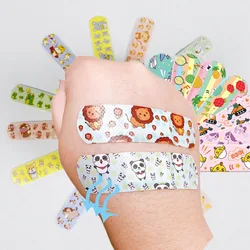 120 unids/set de tirita de dibujos animados para vendaje de heridas, tiras de primeros auxilios, cinta impermeable, vendajes adhesivos bonitos para niños