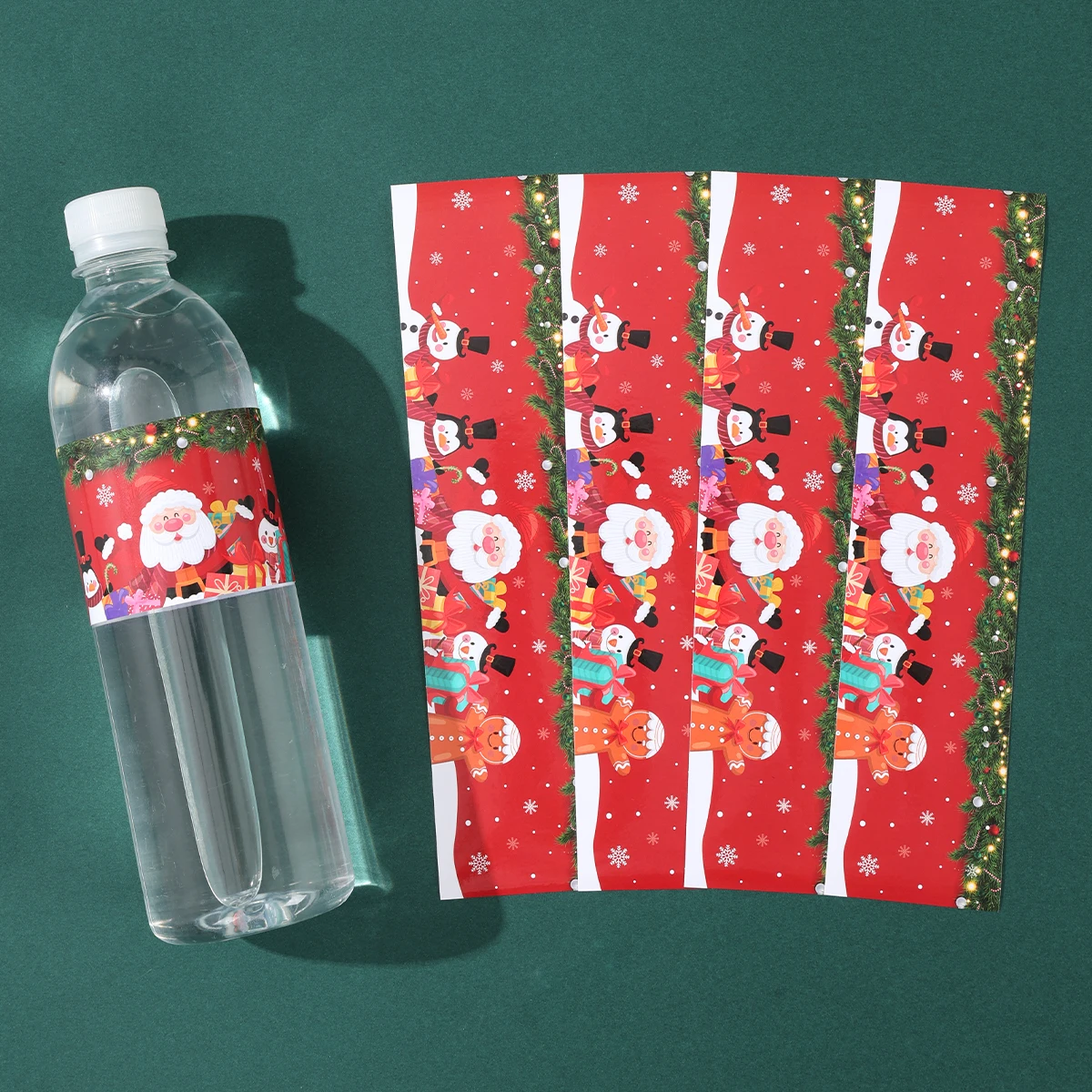Etiquetas para botella de agua de Navidad, etiquetas para regalo de Navidad, etiquetas colgantes de Navidad, decoración navideña para el hogar 2025, Feliz Año Nuevo