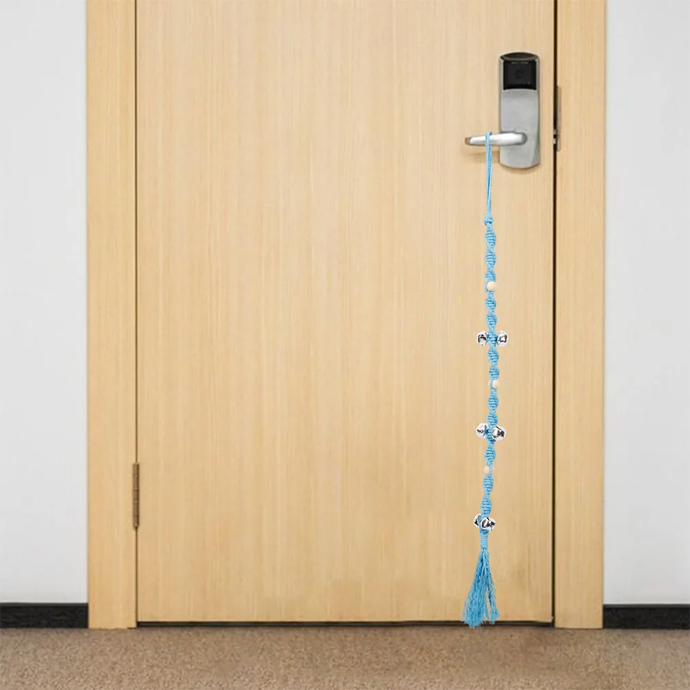 Campanas de entrenamiento para perros, 2 uds., para perilla de puerta, cuerda de algodón colgante, orinal para entrenamiento de cachorros, esencial para mascotas, alerta al aire libre, campanas para perros - imagen 5