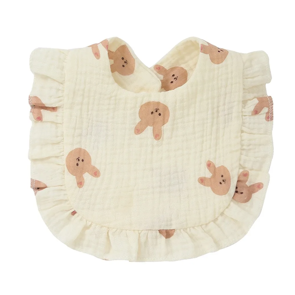 Baberos de algodón a la moda para recién nacidos, paños absorbentes coloridos para eructar, Material suave, babero para alimentación de bebé, accesorios para bebé