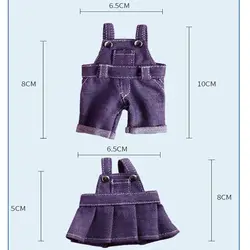 Falda vaquera para muñeca – Ropa de algodón hecha a mano