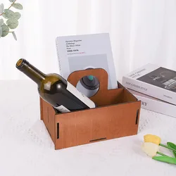 Caja de almacenamiento Retro de madera maciza, cesta de escritorio para libros, aperitivos, frutas, cosméticos, cajas organizadoras, ropa de cama para el hogar, cesta para habitación