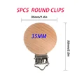 5pcs 35mm Round clip