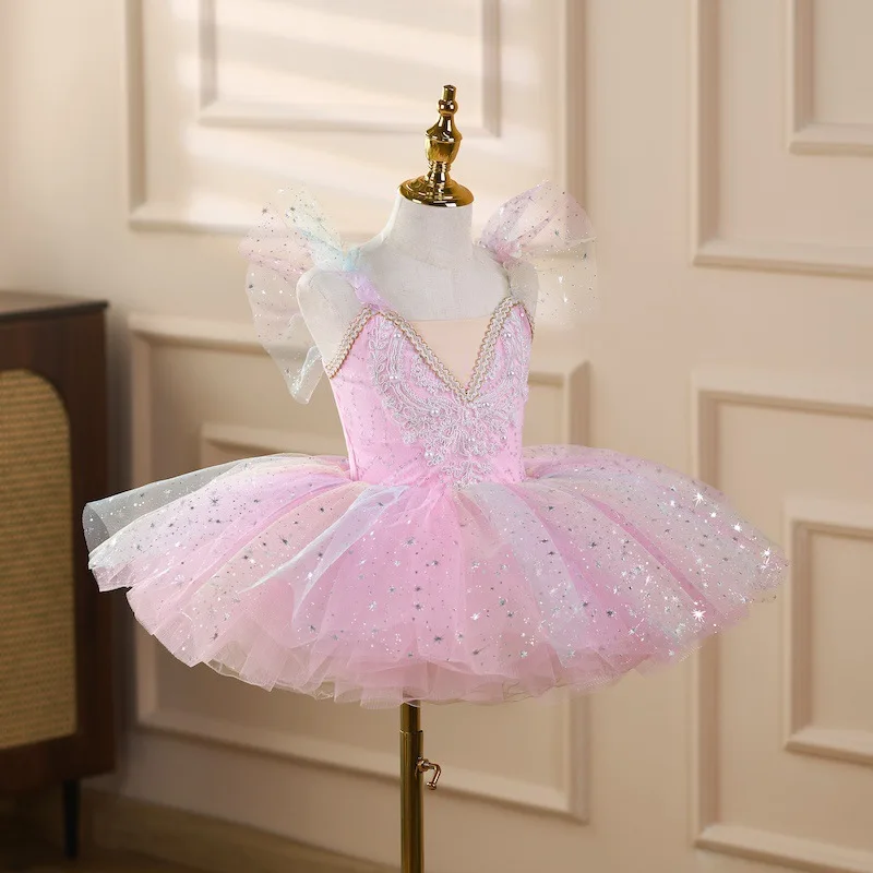 Tutu Robe de soirée Fille scène enfants Robe de princesse Fille été filles robes Costume danse bébé vêtements enfants tenue robes - imagen 2
