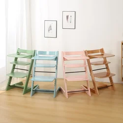 Trona de madera con bandeja – Altura regulable para aprender a comer