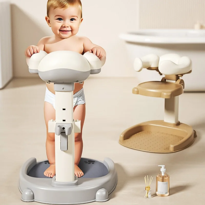 Bañera antideslizante con soporte para bebé ajustable