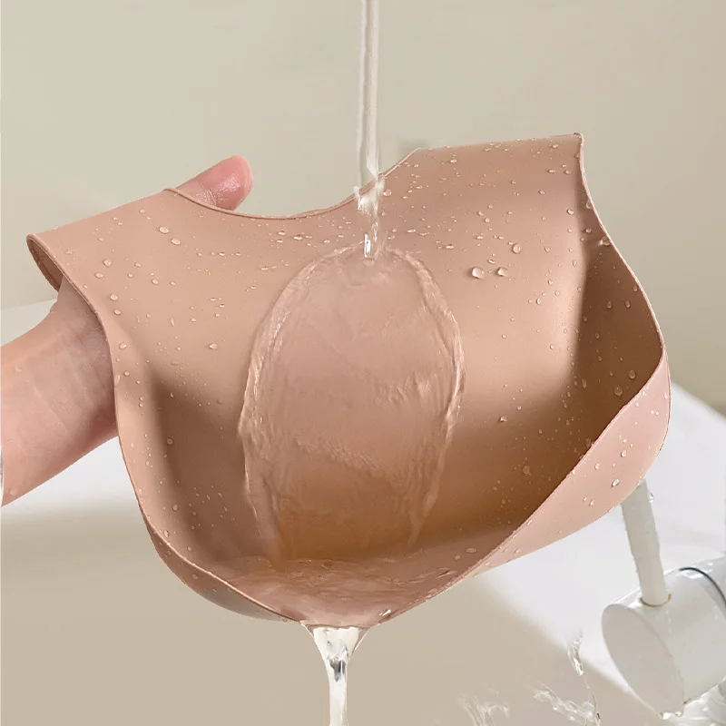 Baberos de silicona plegables para bebé – delantal aprendizaje comida - imagen 5