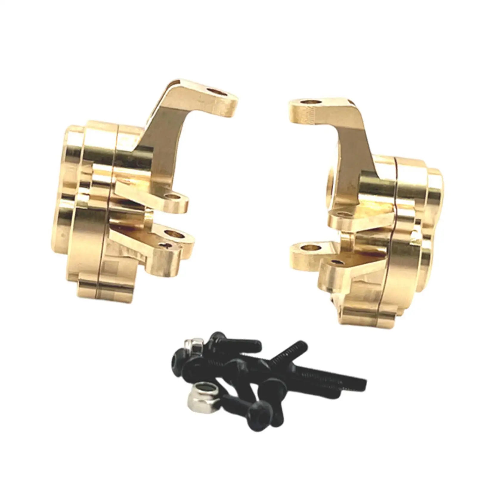 1/10 Brass Front Steering Cups, Heavy Duty DIY Accs Spare Parts for H8H Yk4106 Yk4103 Yk4083 RC Hobby Car