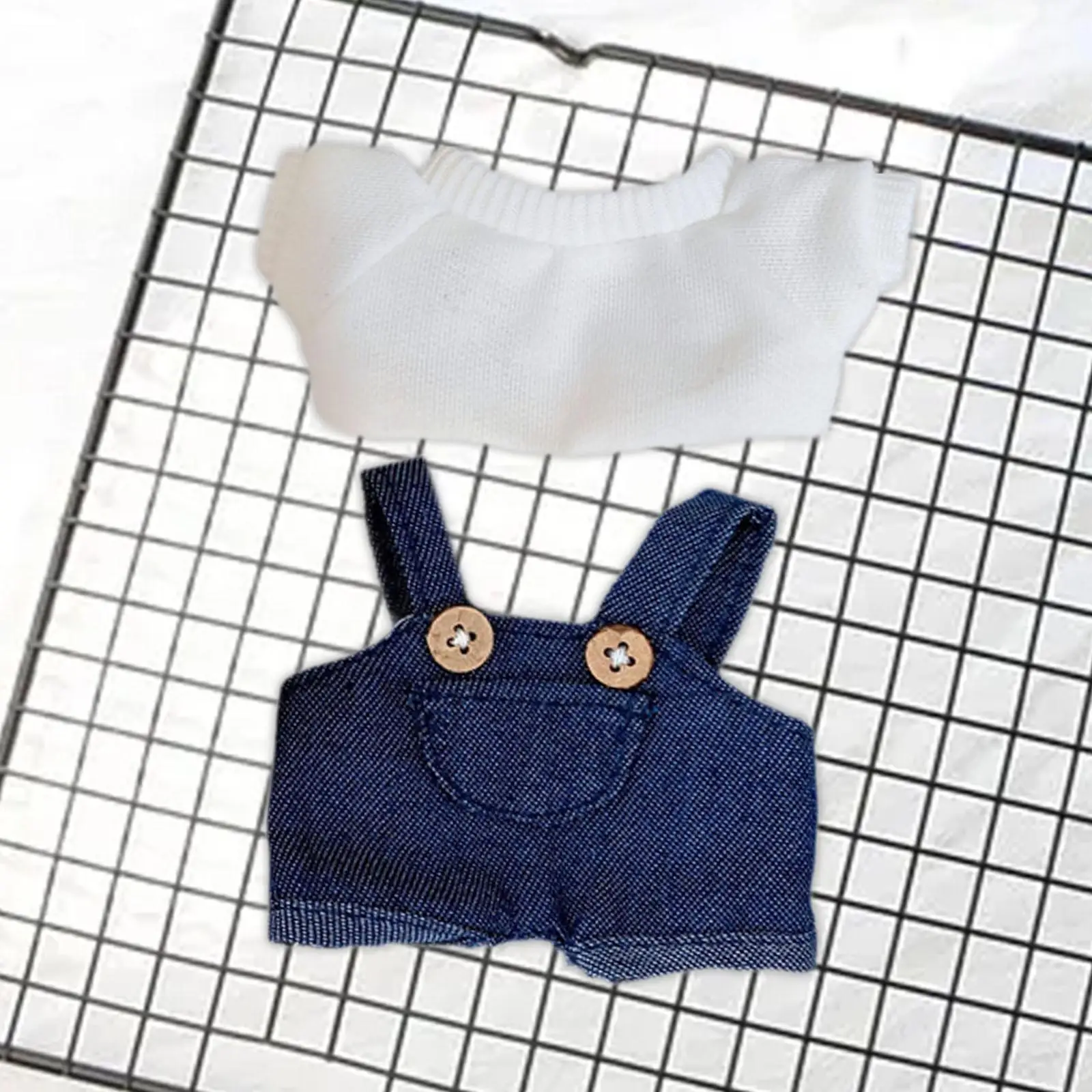 Mini 6 inch Doll Clothes T Shirts Doll Accessories Clothing Cute Doll Clothes Suit Doll Clothes for Pendant Doll Age 5-7 8-10