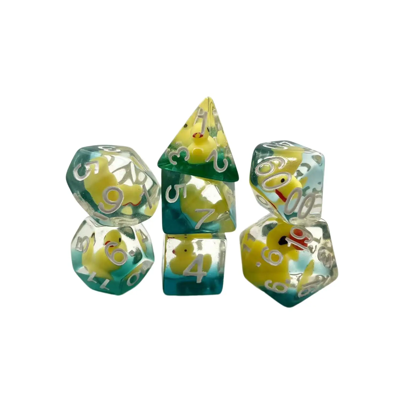 7Pcs Polyhedral Dices Set Entertainment Toys for Card Games Board Game Classroom Accessories