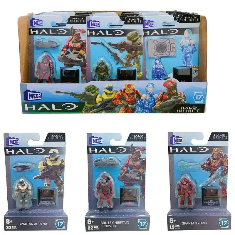 Mega Construx HALOINFINITE héroes Halos 17 Spartan Yoroi Kovan Agryna Brute Chieftain Ik'novus figura colección Juguetes - imagen 3