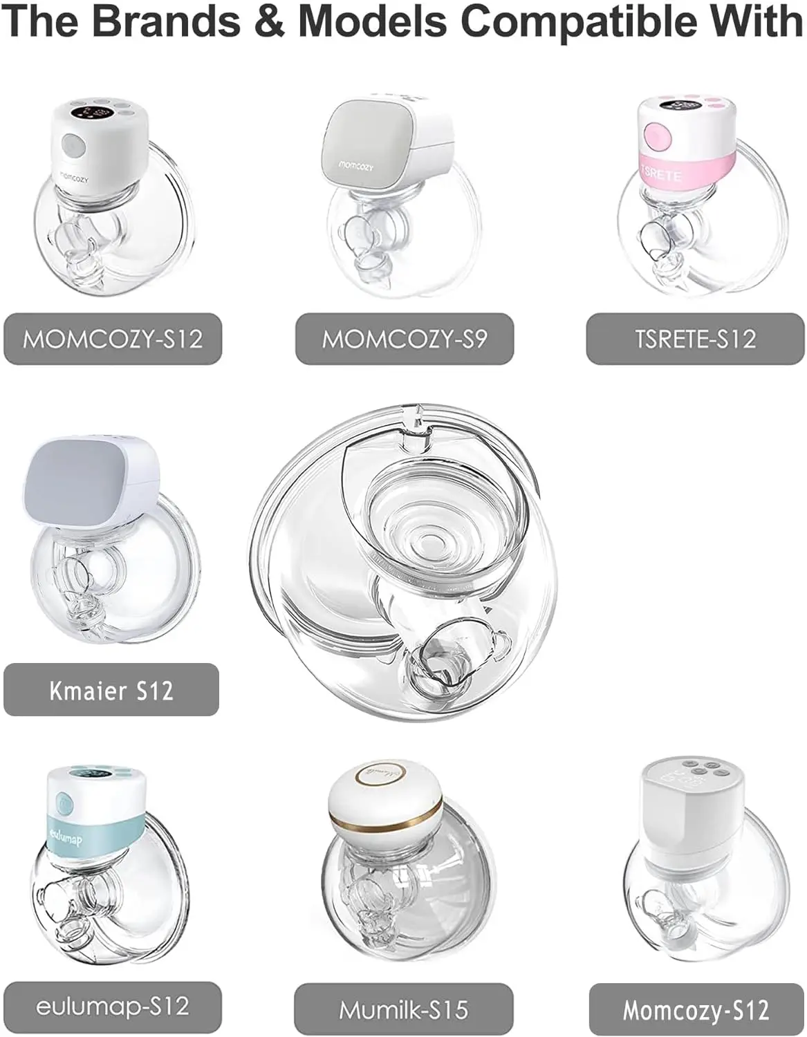 Kit accesorios extractor leche: bridas y válvula silicona - imagen 3