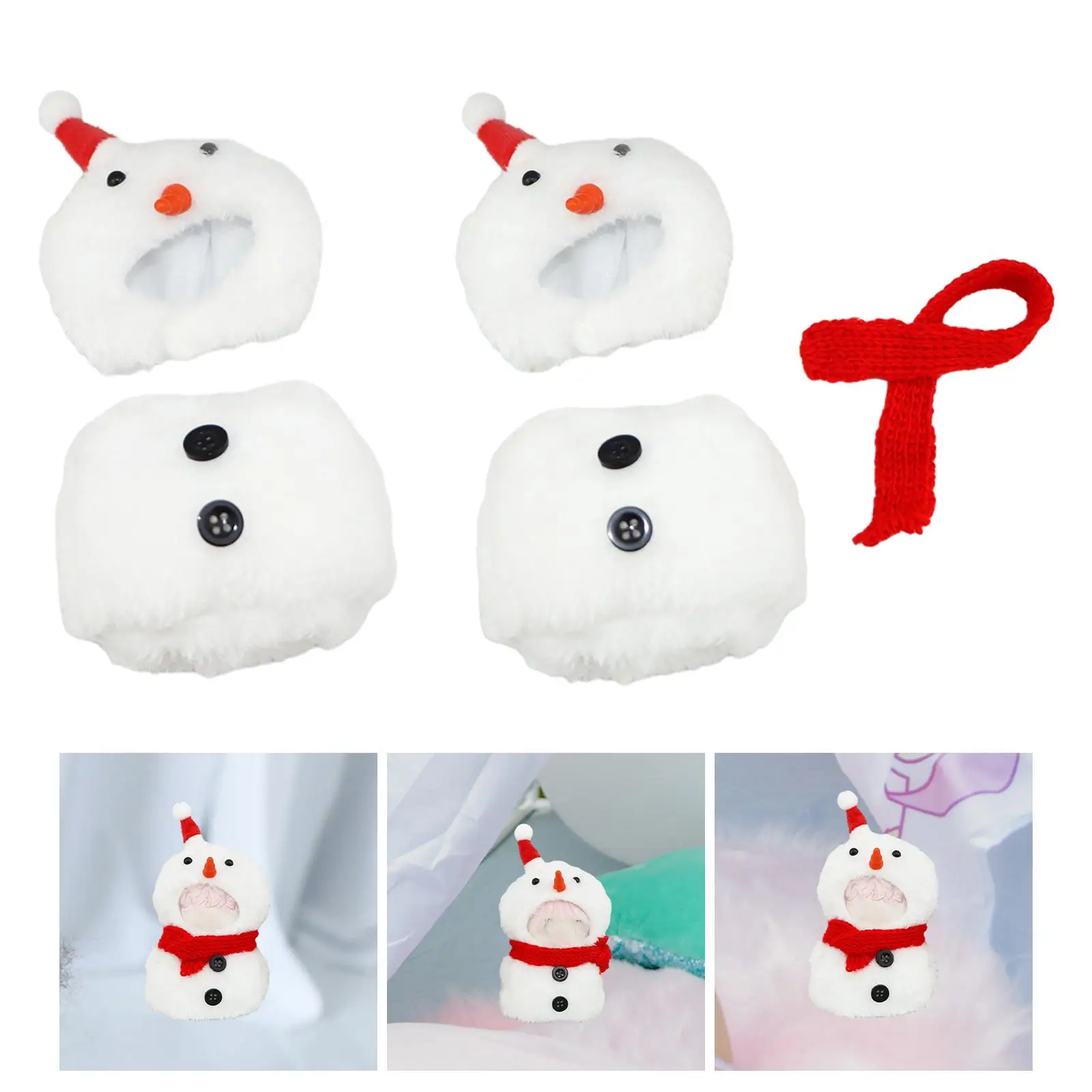 10cm Plush Doll Clothes, Soft Stuffed Plush Toy Dress up Cosplay Costume for 1/12 Dolls Accessories