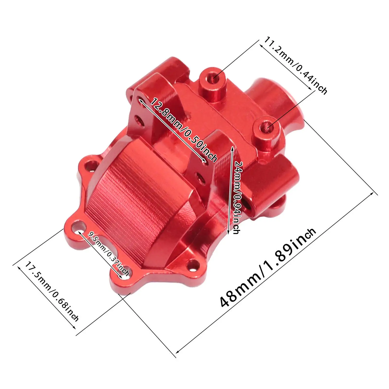 Aluminum Front Upper Under Gearbox Cover Differential Housing Replacement for 1:14 H14BM 14210 14209 RC Car Upgrades DIY Parts