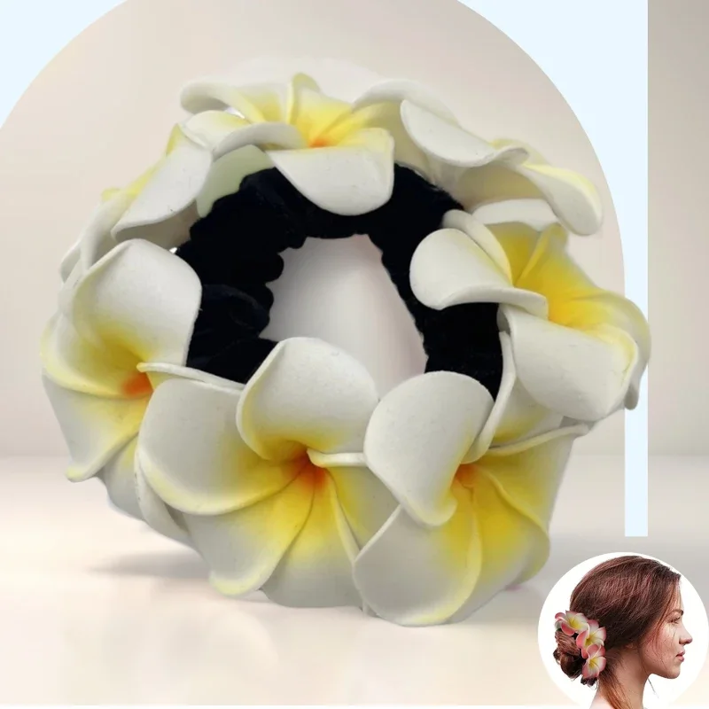 Flor de plumeria en detalle