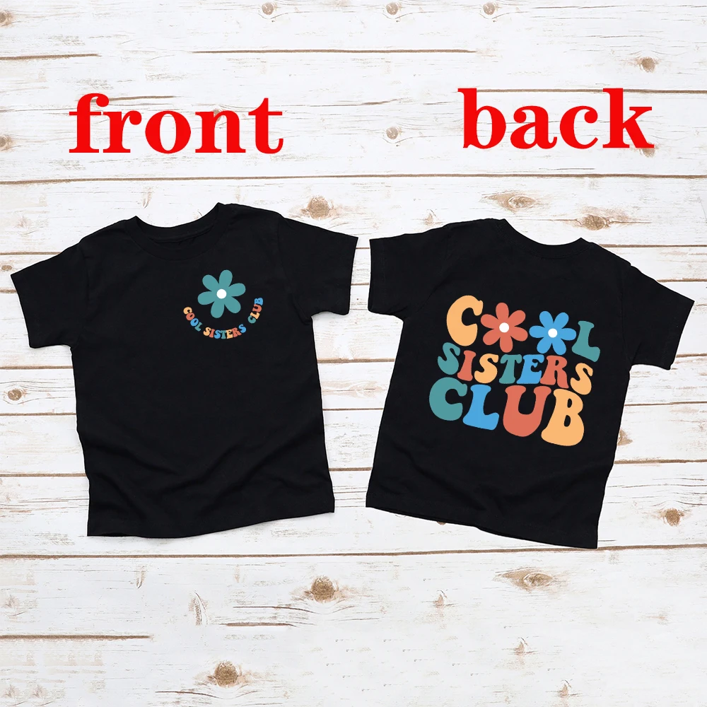 Camiseta fresca del Club de la hermana mayor, regalo del anuncio del bebé, traje de hermana mayor, ropa para niños pequeños y hermanos, camiseta de verano para niñas - imagen 5