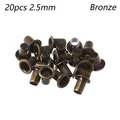 20pcs 2.5mm Bronze