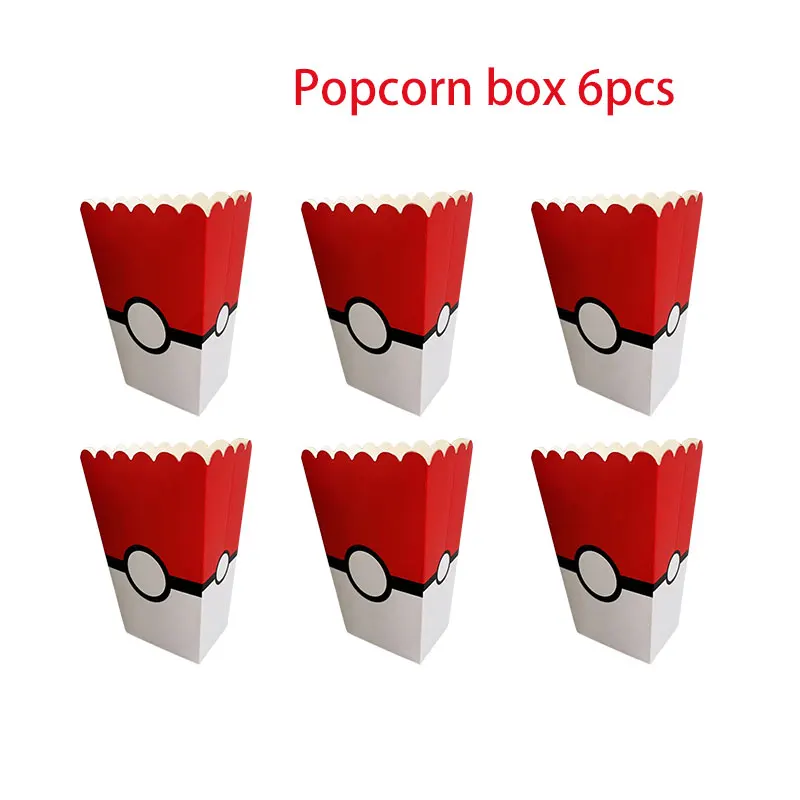 6pcs popcorn boxes