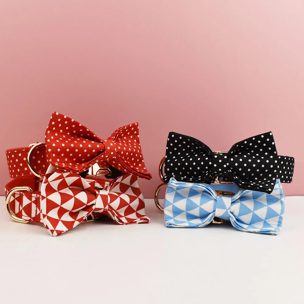 Collar de pajarita con estampado de frutas para perro, suministros para mascotas, diseño personalizado, táctico de lujo - imagen 5