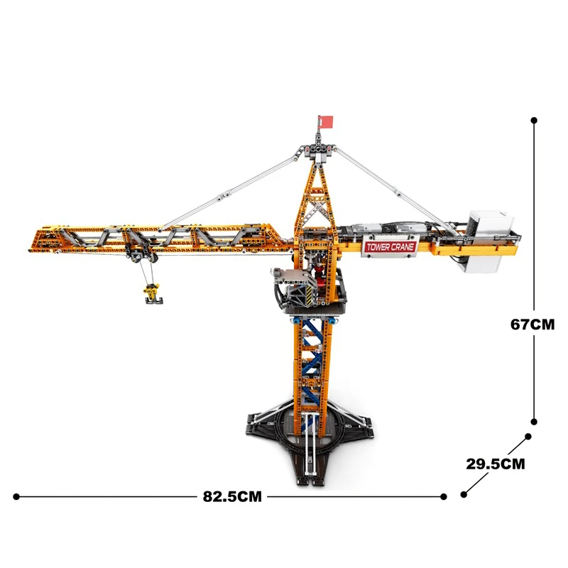 MOC Grúa de juguete RC eléctrica – Bloques construcción montaje - imagen 5