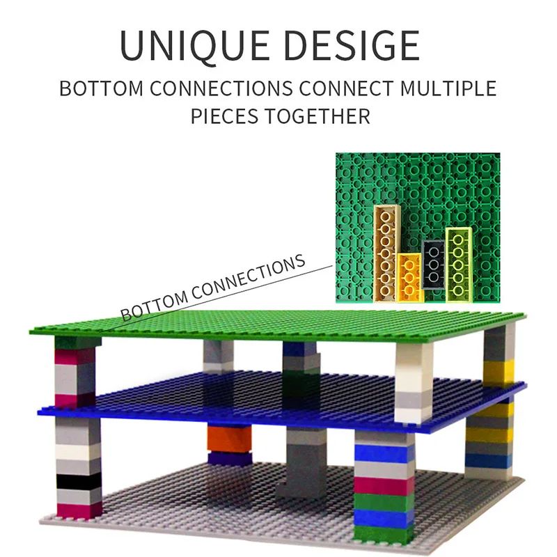Placas base de doble cara 32x32 16x32 bloques de placas base clásicas de doble cara ladrillos de construcción DIY de plástico marcas compatibles Moc - imagen 3