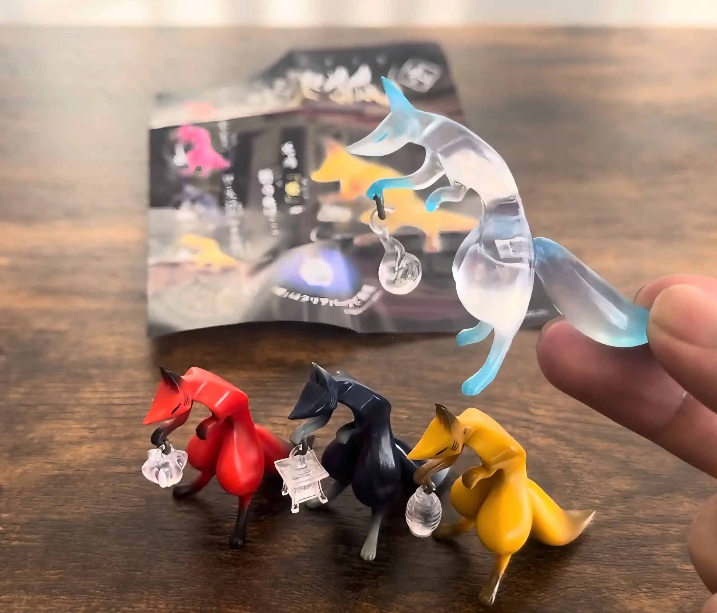Figura Fox Dennou Daiku Akari sostiene linterna – SO-TA Colección - imagen 5