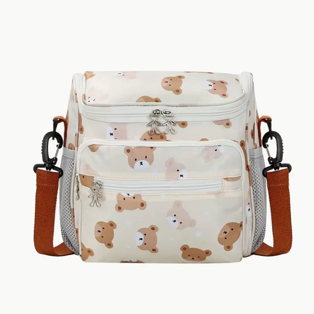 Bolso bandolera maternidad grande con múltiples bolsillos bebé - imagen 3