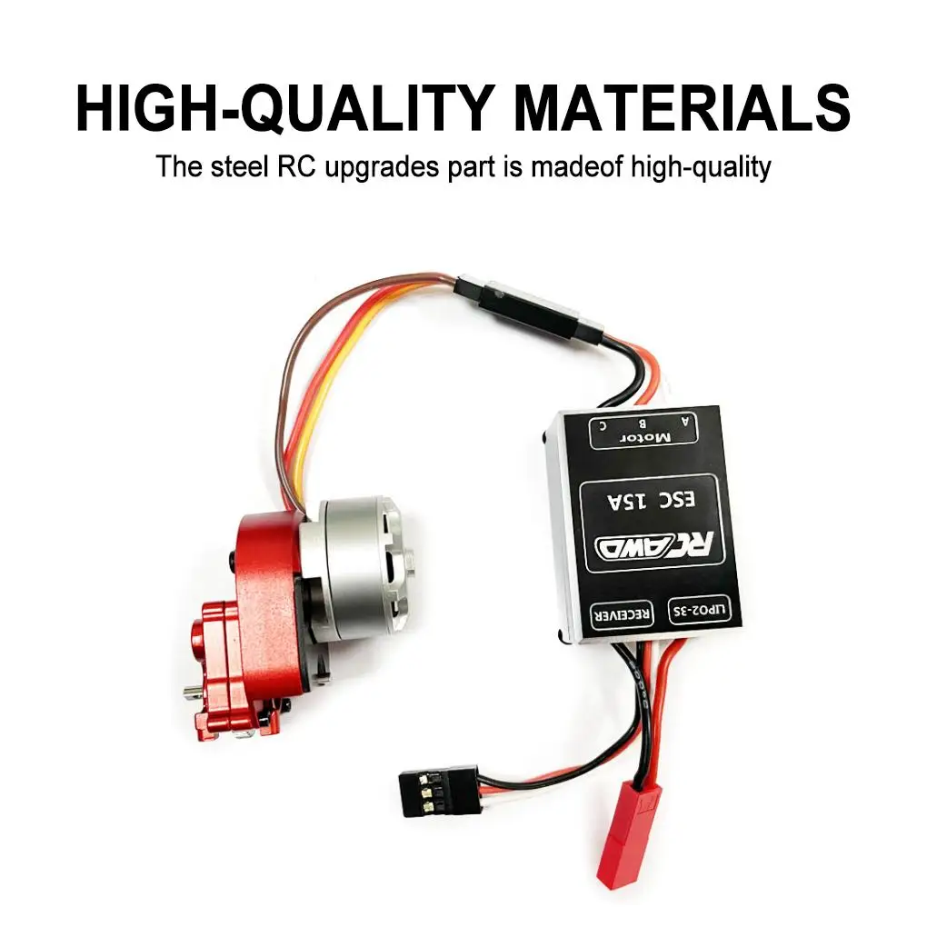 ESC RC de acero a prueba de agua, pieza de actualización a prueba de agua para Axial SCX24 Rc 1/24, accesorios de coche sin escobillas - imagen 4