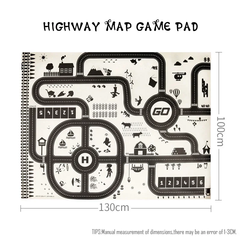 Road map 130X100CM