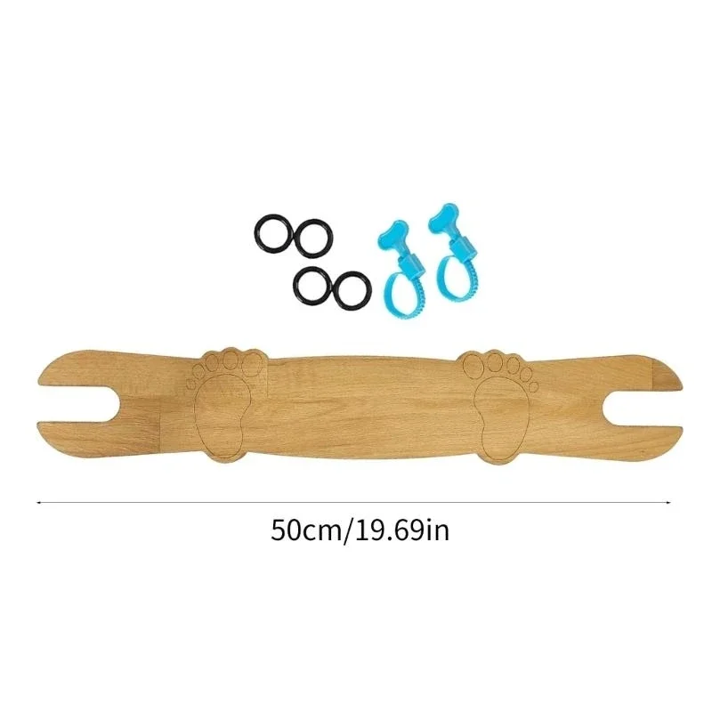 Silla alta para bebé, reposapiés, tronas ajustables para bebé, Pedal con anillos de goma, esquinas redondas, accesorio Universal para trona - imagen 2