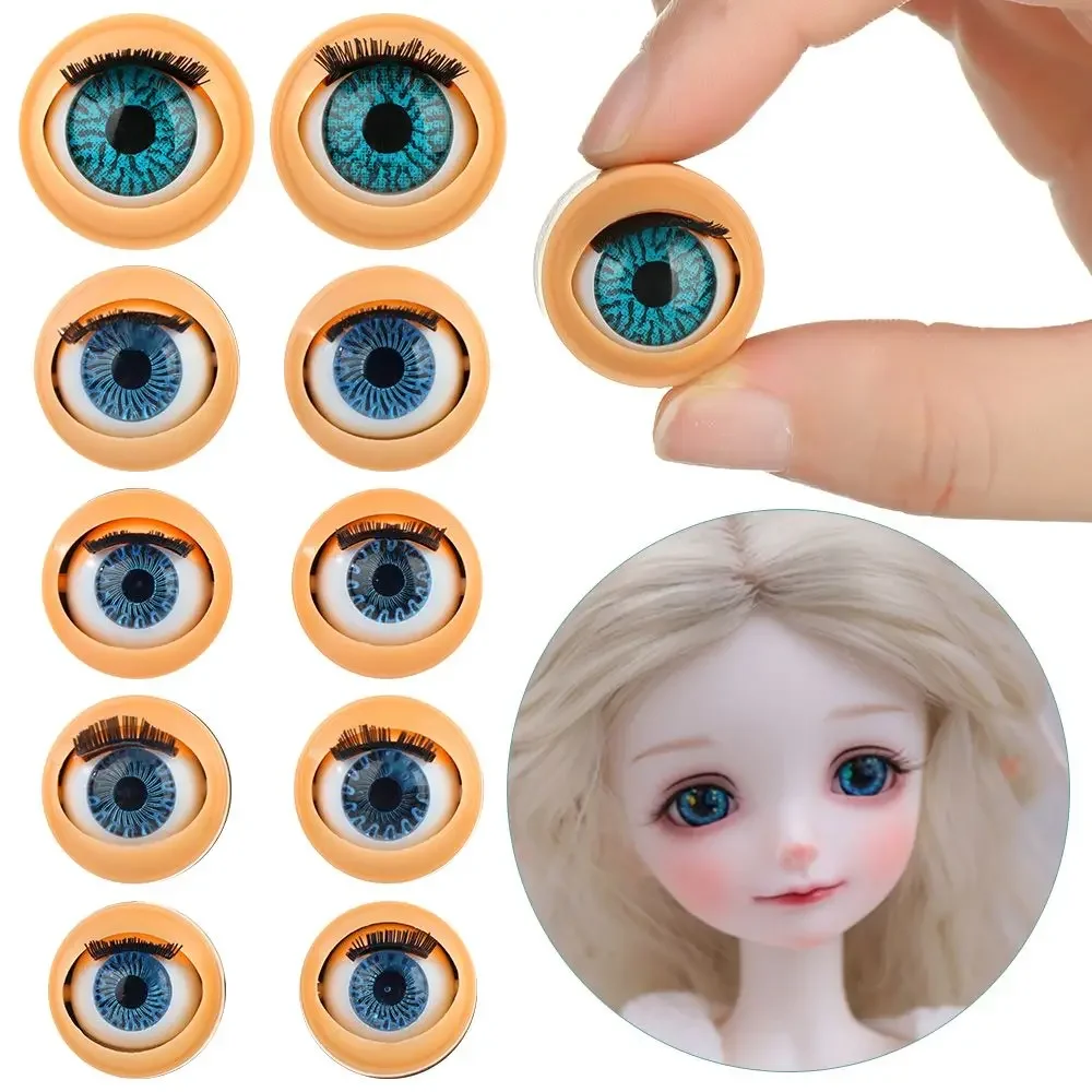 Ojos enrollables con pestañas para muñecas – Accesorios de simulación - imagen 2