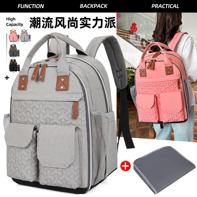 Bolso cambiador multifunción para bebé, gran capacidad mochila aislada - imagen 4