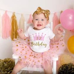 It's My 1/2-traje de cumpleaños para niñas, traje de pastel de Smash, camisa de fiesta de cumpleaños, tutú + monos para bebés, conjunto de vestido, ropa