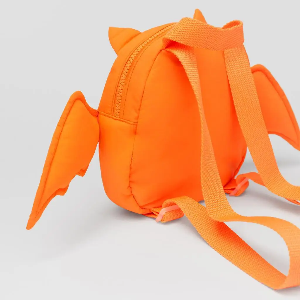 Mochila de Halloween para niños, bolso escolar de dibujos animados naranja, mochila escolar ligera para niñas, bolsa de hombros pequeña Linda para niños - imagen 2