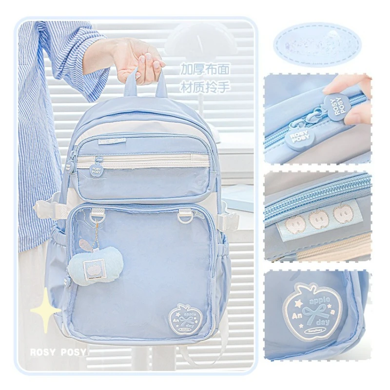 Mochila escolar doble hombro primaria con estuche extraíble lápices - imagen 3