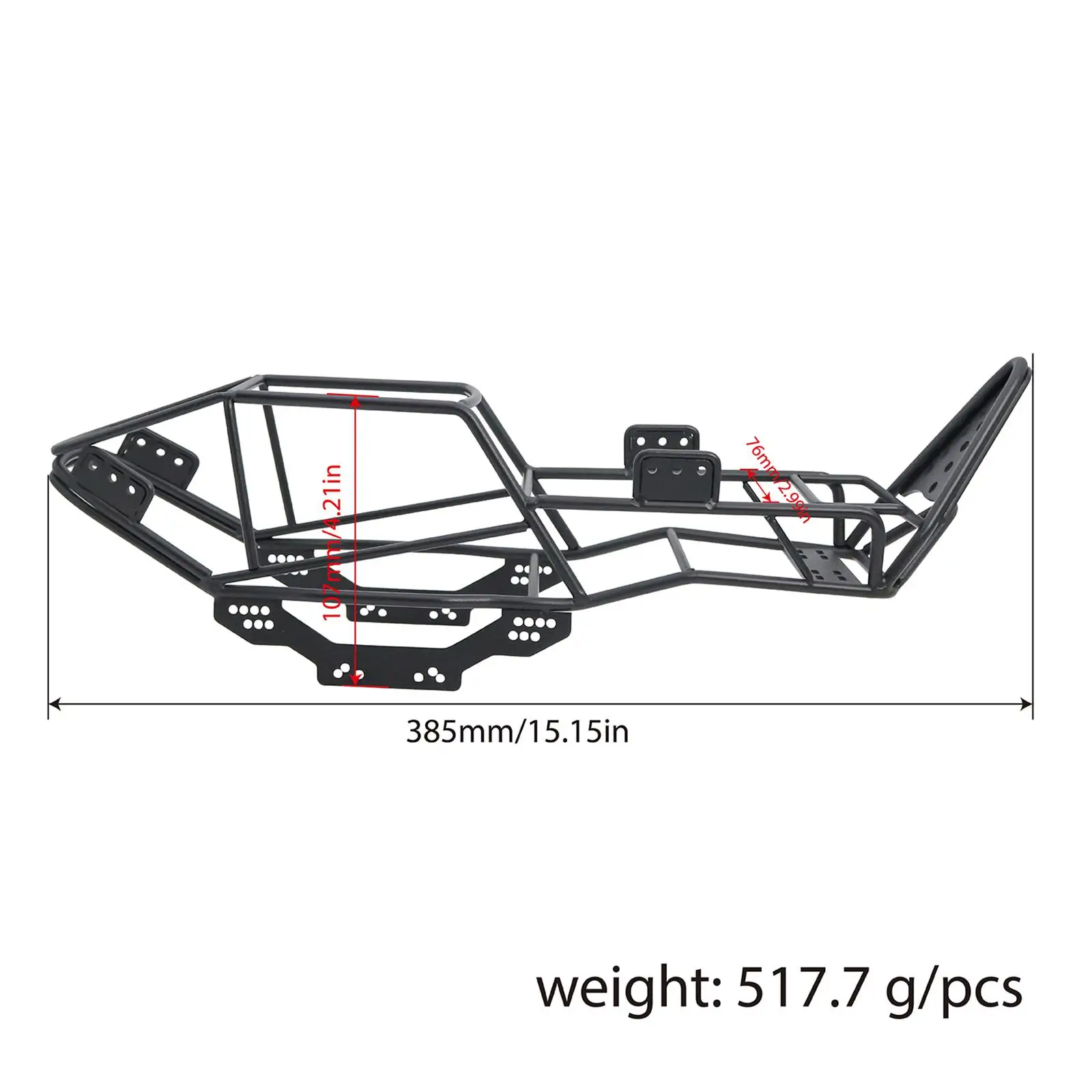 RC Car Roll Cage for SCX10 90027 Model 1:10 RC Hobby Car Vehicles Crawler Modification