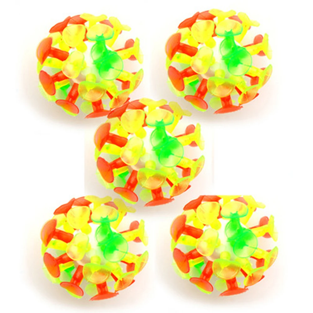 Ventosa de 4 piezas para enseñanza, juguete educativo de plástico para deportes al aire libre, productos de guardería, bola adhesiva