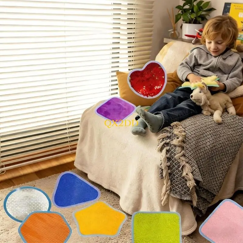 Tapetes sensoriales para desarrollo infantil, tela suave y plegables - imagen 2