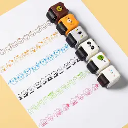 Rodillo de sellos panda para manualidades infantiles