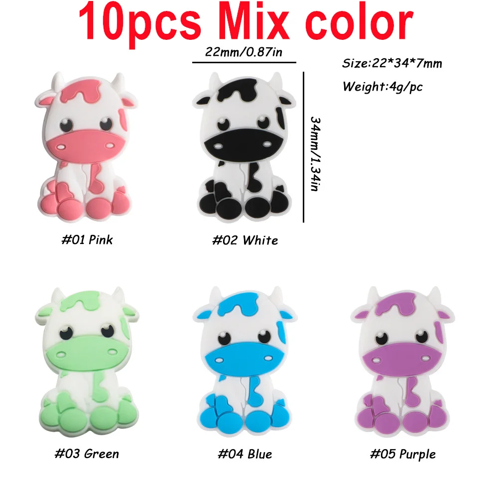 10pcs Mix Cow