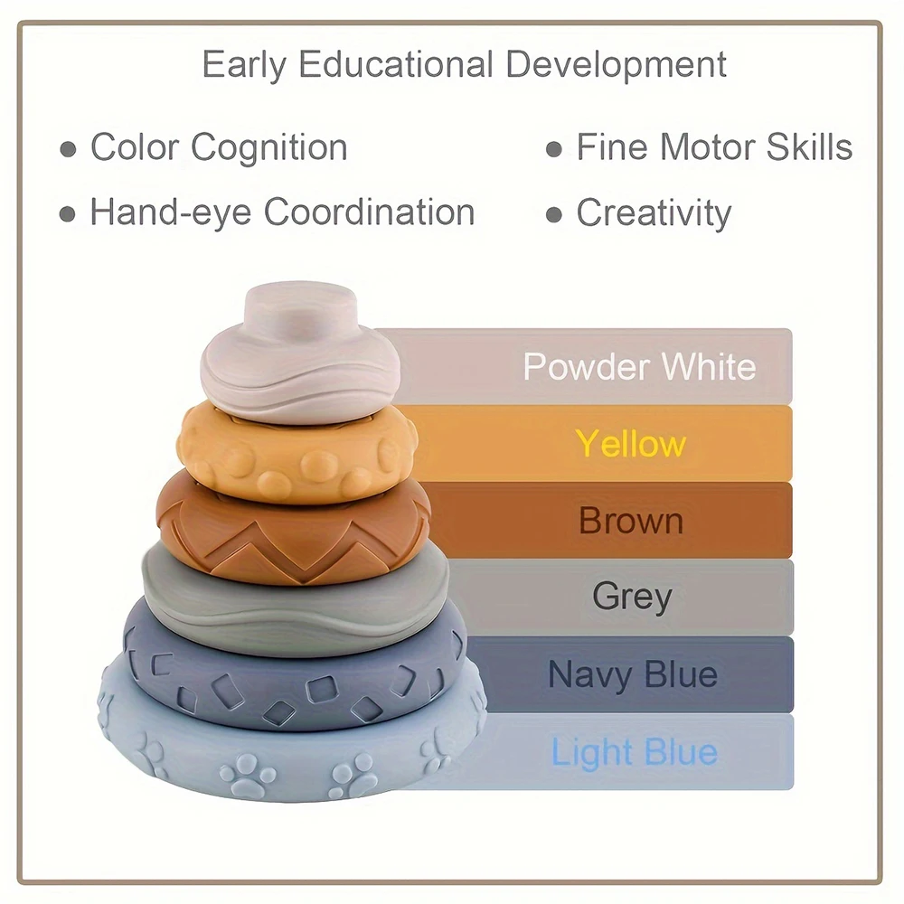 Torre apilable Montessori Koala – Juguete de motricidad fina - imagen 5