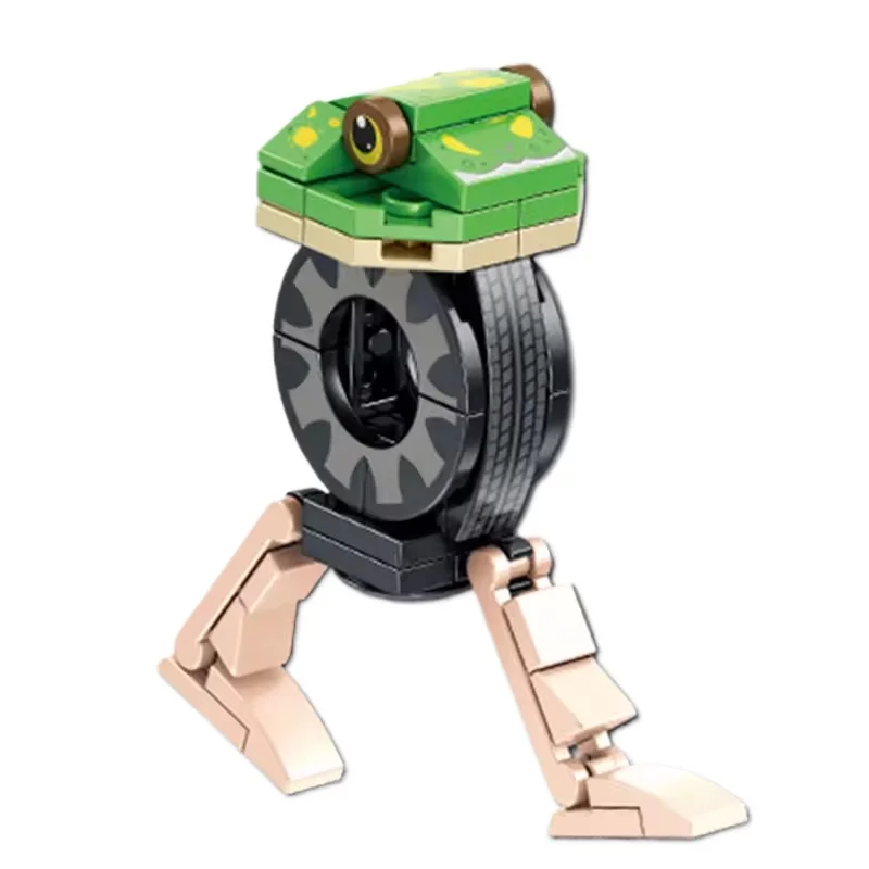 Bloques de construcción creativos italianos Brainrot Tung Tung Sahur cocodrilo modelo de avión bloques de empalme juguetes para niños regalos - imagen 2